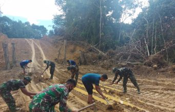 Danyonmarhanlan XII Apresiasi Prajuritnya Dalam Satgas TMMD di Kabupaten Landak
