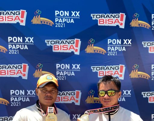 Luar Biasa, Dua Personel Polda Kalteng Sabet Medali Emas di PON Papua 2021
