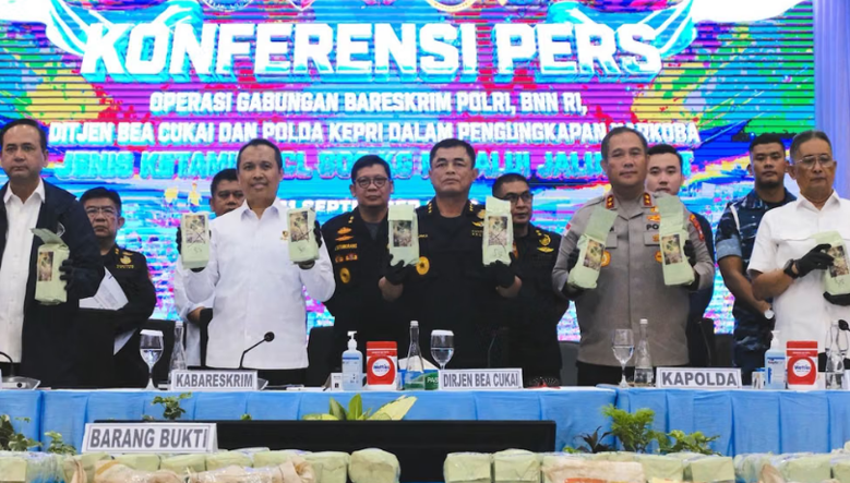 Bareskrim Gagalkan Penyelundupan 800 Kg Ketamin Senilai Rp1,2 Triliun